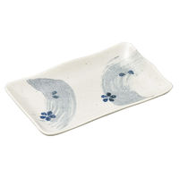 アースモス 焼物皿 桜の舞波角焼物皿 (4個入) utw-16310726（直送品）