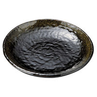 アースモス 中皿 金彩天目7.0丸皿 (3個入) utw-19813716（直送品）