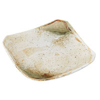 アースモス 角皿 雪志野正角8.0皿 (5個入) utw-20920226（直送品）