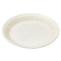 アースモス 中皿 粉引トチリ5.0プレート (7個入) utw-23323356（直送品）
