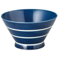 アースモス 多用碗 ボーダーくらわんか碗 青（有田焼） (3個入) utw-35316696（直送品）