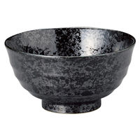 アースモス 多用丼 黒楽5.5多用丼 (6個入) utw-36123636（直送品）