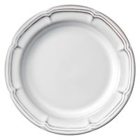 アースモス 中皿 ラフィネ スモークホワイト16cmリムプレート (4個入) utw-49910256（直送品）