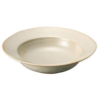 アースモス スープボール 黒陶アイボリー19cmスープ (2個入) utw-50915206（直送品）