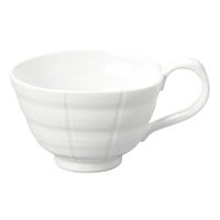 アースモス 洋スープカップ ホワイト十草スープカップ（有田焼） (3個入) utw-63225926（直送品）