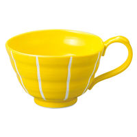 アースモス 洋スープカップ イエロー十草スープカップ（有田焼） (3個入) utw-63228926（直送品）