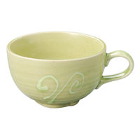 アースモス 洋スープカップ クラフトグレースグリーンスープカップ (6個入) utw-63238376（直送品）