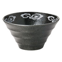 アースモス 中華丼 雲海黒曜深口19cmボール (2個入) utw-69015186（直送品）