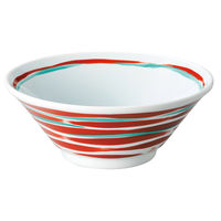 アースモス 中華丼 青地赤帯7.0切立丼 (2個入) utw-69415216（直送品）