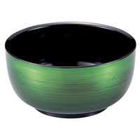 アースモス 丼重 [A]5寸やよい丼 緑彩 (3個入) utw-71312936（直送品）