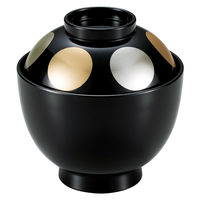アースモス 玉子椀 [TA]3.2寸玉子椀 黒金雅日月 (2個入) utw-71517936（直送品）