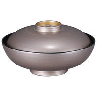 アースモス 煮物椀 [TA]4.5寸丸駒椀 銀刷毛目高台内金 (2個入) utw-71618966（直送品）