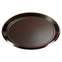 アースモス 麺皿 [A]8寸丸布目そば皿 溜 本体 (5個入) utw-72218966（直送品）