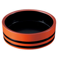 アースモス 桶 [A]D.X7.5寸盛込桶 朱帯黒内黒塗 (2個入) utw-72321936（直送品）