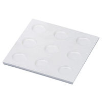 アースモス 器 [TA]耐熱サークルナインプレート ホワイトアクア (2個入) utw-72616966（直送品）