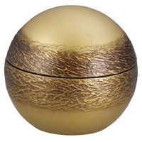 アースモス 煮物椀 [TA]まんまる椀 絞り墨入れ金内黒 (1個入) utw-72824966（直送品）