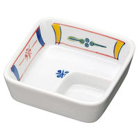 アースモス 角鉢[陶]タレ付き角鉢 染錦 (5個入) utw-73030966（直送品）