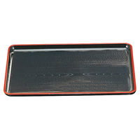 アースモス 盆[A]新木目会席盆 黒天朱尺2寸 (4個入) utw-73414966（直送品）