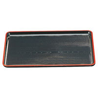 アースモス 盆[A]新木目会席盆 黒天朱新尺2寸 (3個入) utw-73415966（直送品）