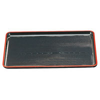 アースモス 盆[A]新木目会席盆 黒天朱尺5寸 (2個入) utw-73418966（直送品）