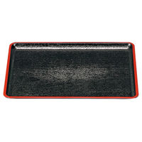 アースモス 盆[A]桐木目会席盆 黒天朱尺4寸 (2個入) utw-73432966（直送品）