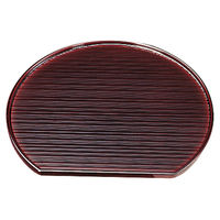 アースモス 盆[A]乱引半月盆 溜尺2寸 (3個入) utw-73817966（直送品）