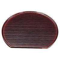 アースモス 盆[A]乱引半月盆 溜尺3寸 (2個入) utw-73818966（直送品）