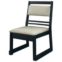 アースモス 椅子高座椅子 背もたれ横型L1122 ベージュ市松 ウッドフレーム (1個入) utw-74310756（直送品）
