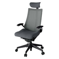 【設置込】ITOKI（イトーキ） アクト2 固定肘 クロス張りヘッドサポート付 KJ-475JVE-T1C3 ダークグレー 1脚（直送品）