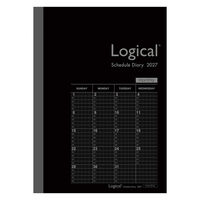ナカバヤシ ロジカルダイアリー27ノートタイプB B6 ブラック NS-B602-27BD 1冊