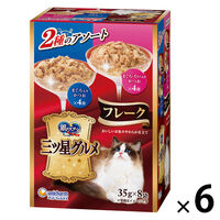 銀のスプーン 三ツ星グルメ フレーク まぐろ&たい (35g×8袋) 6箱 ユニ・チャーム キャットフード パウチ
