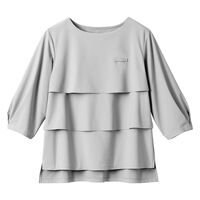 サーヴォ カットソー 七分袖 レディース 事務服 ライトグレー L GCSL-2609-B1 1着（直送品）