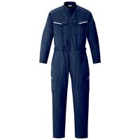 春夏作業服 帯電防止JIS適合 エコマーク認定 ベルデクセル ツナギ VES887 ネイビー Sサイズ 3128100303 1点（直送品）
