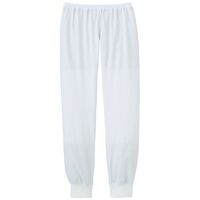 ミドリ安全 食品産業向け作業服 男女共用 スラックス F15B078W ホワイト Lサイズ 3113196005 1点（直送品）