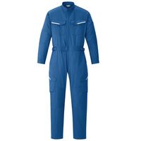 ミドリ安全 秋冬作業服 ベルデクセル ツナギ VE883 スカイブルー LLサイズ 3118300006 1点（直送品）