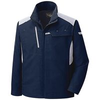 春夏作業服 帯電防止JIS適合品 ベルデクセルフレックス 男女共用ジャンパー VES2767上 ネイビー 3Lサイズ 3120304507（直送品）