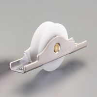 エスコ 35mm 戸車(丸型・ポリアセタール樹脂車・ステンレス枠) EA986RH-25 1セット(5個)（直送品）
