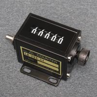 エスコ [5桁] レボリューション式カウンター(左軸 EA714CA-22 1セット(4個)（直送品）