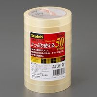 エスコ（esco） 15mmx50m 透明粘着テープ（10巻） 1セット（50巻：10巻×5パック） EA765MA-52（直送品）