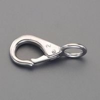 エスコ 95mm アイスナップ(ステンレス製) EA638JP-184 1セット(3個)（直送品）