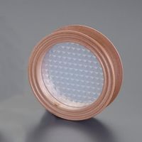 エスコ φ100mm あかり窓(木目) EA951L-13 1セット(10個)（直送品）