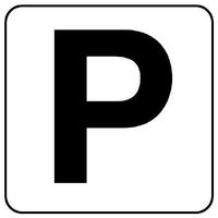 エスコ 100x100mm アルファベット表示ステッカー[P](1枚) EA983CW-146 1セット(40枚)（直送品）