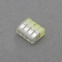 エスコ（esco） 4極 小型差込形電線コネクター（2個） 1セット（15pk：1pk×15パック） EA538PD-22（直送品）