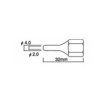 エスコ [EA305HFー2用] φ2.0x32mm 替ノズル EA305HF-26 1セット(10個)（直送品）