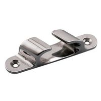 エスコ 123x23mm プレートフック(ステンレス製) EA638GF-6 1セット(2個)（直送品）