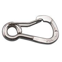 エスコ 101.6x 9.5mm スナップフック(ステンレス製) EA638JN-38 1セット(4個)（直送品）