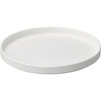 陶里 大皿 硬質・結晶・白マット24.5cm（浅）切立皿 (1個入) tri-300504002（直送品）