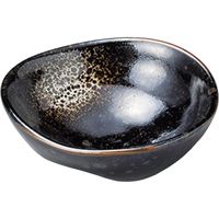 陶里 小鉢 油滴結晶3.0鉢 (10個入) tri-300513923（直送品）