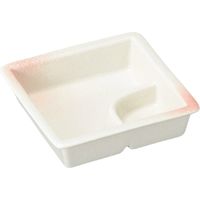 陶里 松花堂 ピンク吹仕切鉢 (7個入) tri-300518934（直送品）