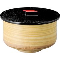 陶里 飯器 黄瀬戸飯器（プラスチック蓋付） (3個入) tri-300550703（直送品）